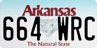 AR license plate 664WRC