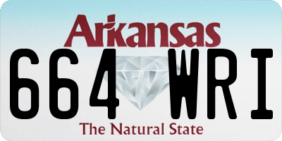 AR license plate 664WRI