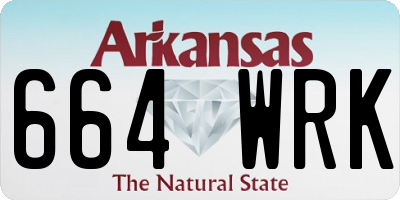 AR license plate 664WRK