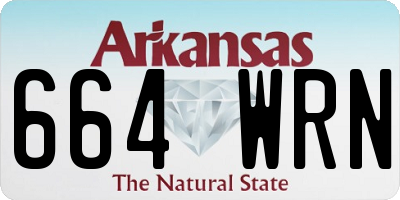 AR license plate 664WRN