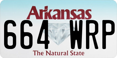 AR license plate 664WRP