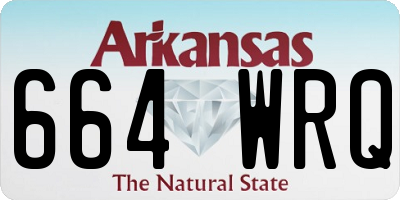 AR license plate 664WRQ