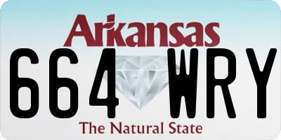 AR license plate 664WRY