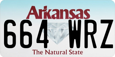 AR license plate 664WRZ