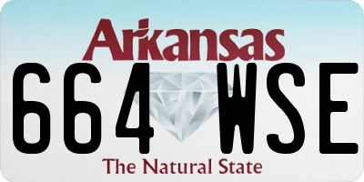 AR license plate 664WSE