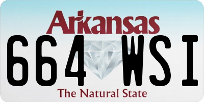 AR license plate 664WSI