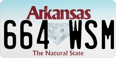 AR license plate 664WSM