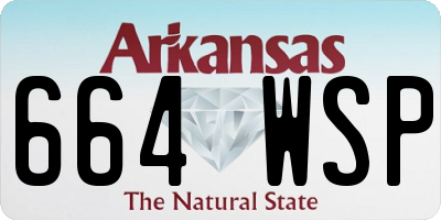 AR license plate 664WSP