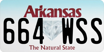 AR license plate 664WSS