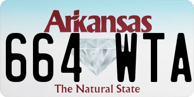 AR license plate 664WTA