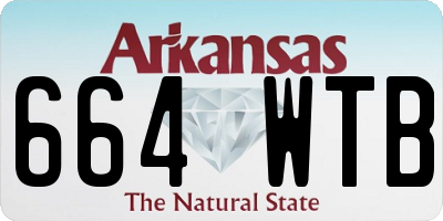 AR license plate 664WTB