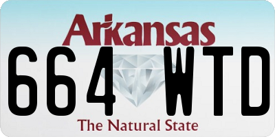 AR license plate 664WTD