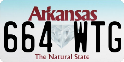 AR license plate 664WTG