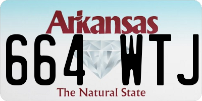 AR license plate 664WTJ