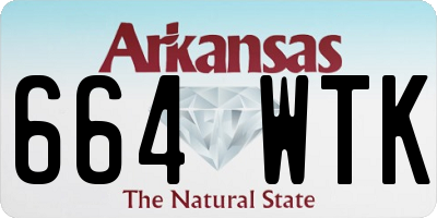 AR license plate 664WTK