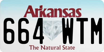 AR license plate 664WTM