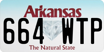 AR license plate 664WTP