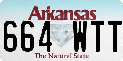 AR license plate 664WTT