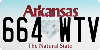 AR license plate 664WTV