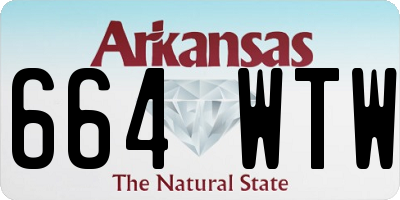 AR license plate 664WTW