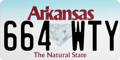 AR license plate 664WTY