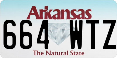 AR license plate 664WTZ