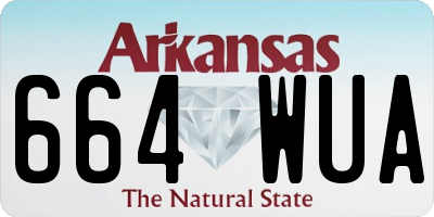 AR license plate 664WUA