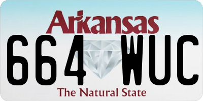 AR license plate 664WUC