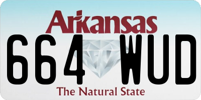 AR license plate 664WUD