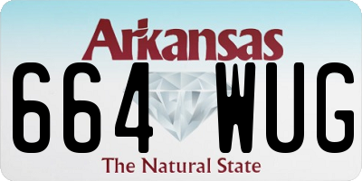 AR license plate 664WUG