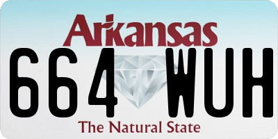 AR license plate 664WUH