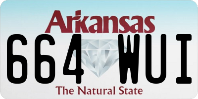 AR license plate 664WUI