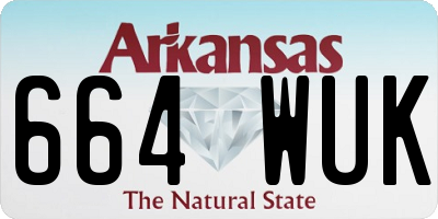 AR license plate 664WUK