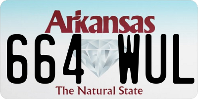 AR license plate 664WUL