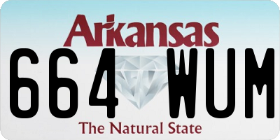 AR license plate 664WUM