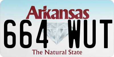 AR license plate 664WUT