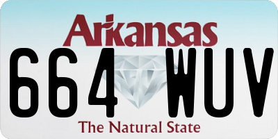 AR license plate 664WUV
