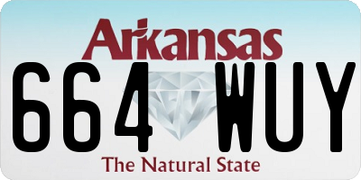 AR license plate 664WUY
