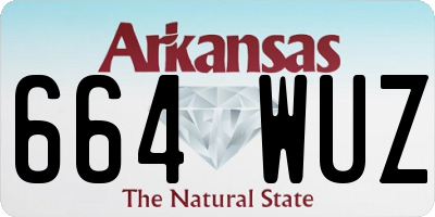 AR license plate 664WUZ