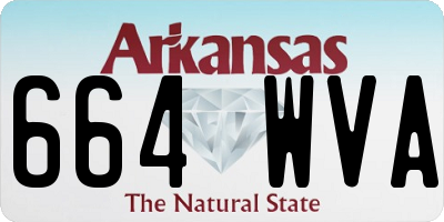 AR license plate 664WVA