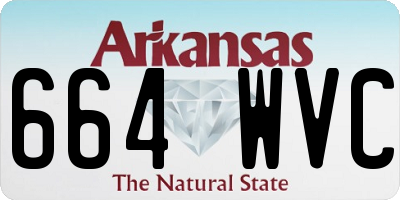 AR license plate 664WVC