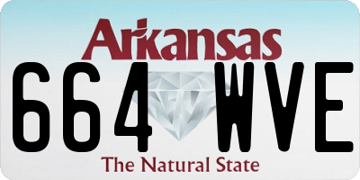 AR license plate 664WVE
