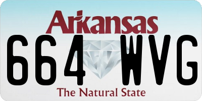 AR license plate 664WVG