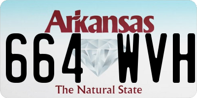 AR license plate 664WVH