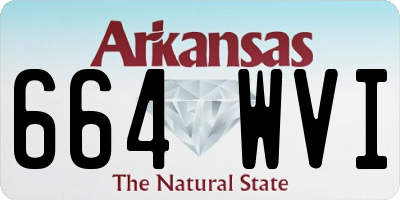 AR license plate 664WVI