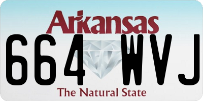 AR license plate 664WVJ