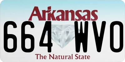 AR license plate 664WVO