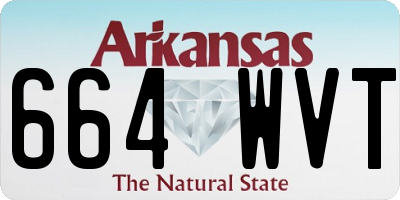 AR license plate 664WVT