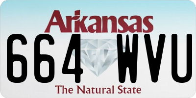AR license plate 664WVU