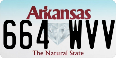AR license plate 664WVV